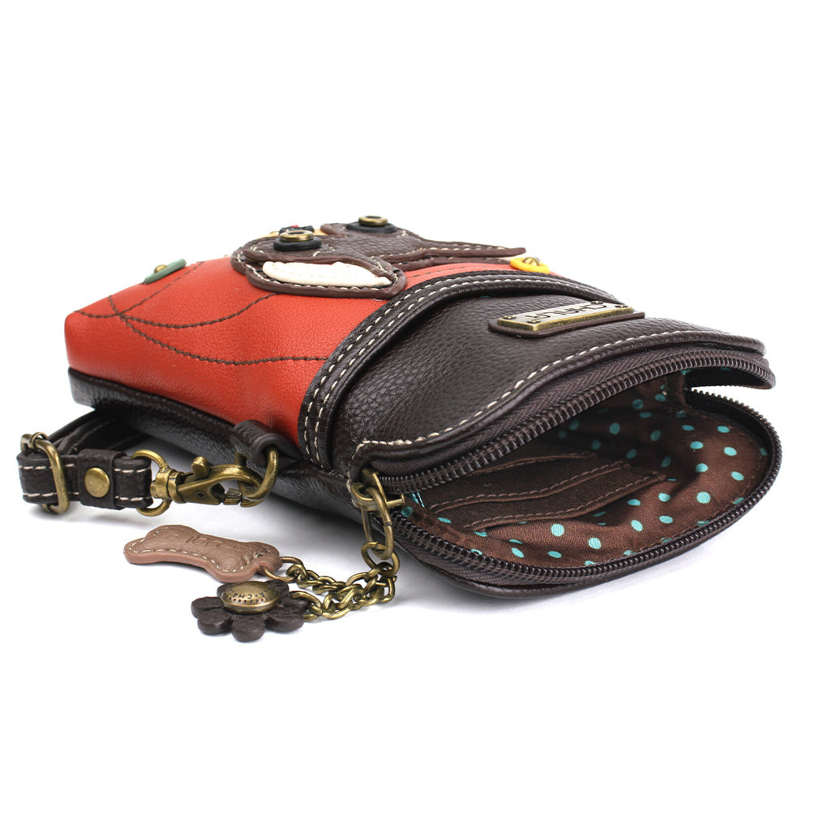 Chala Cell Phone Crossbody - Chihuahua - Orange