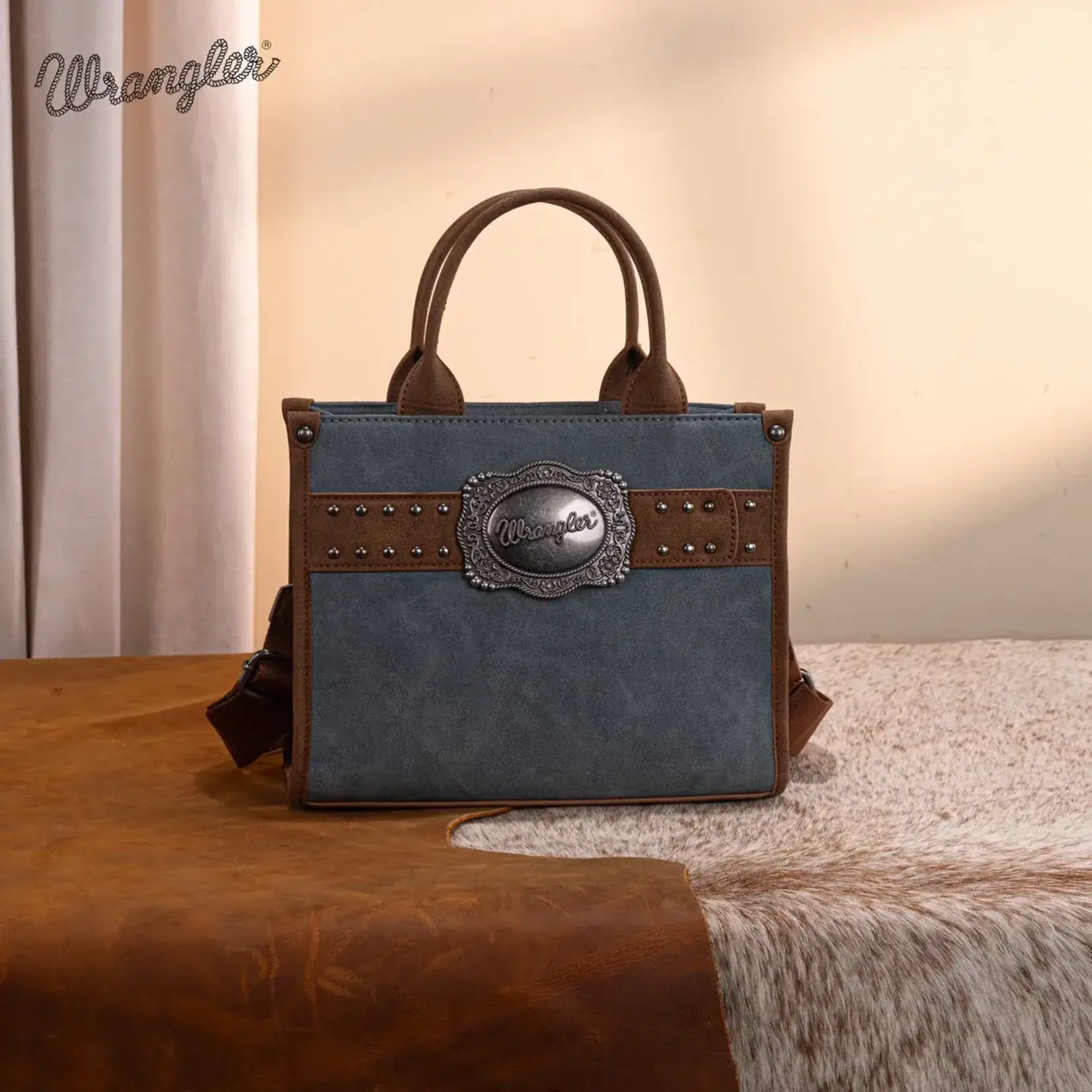 Wrangler WG250-81202JN - Jean Blue - Wrangler Buckle Tote / Crossbody