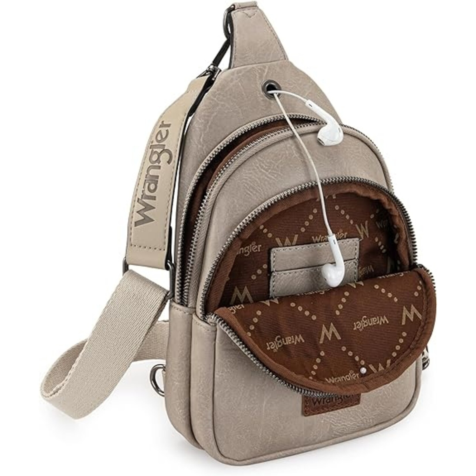 Wrangler WG87-227LGY - Light Gray - Wrangler Sling Bag/Crossbody