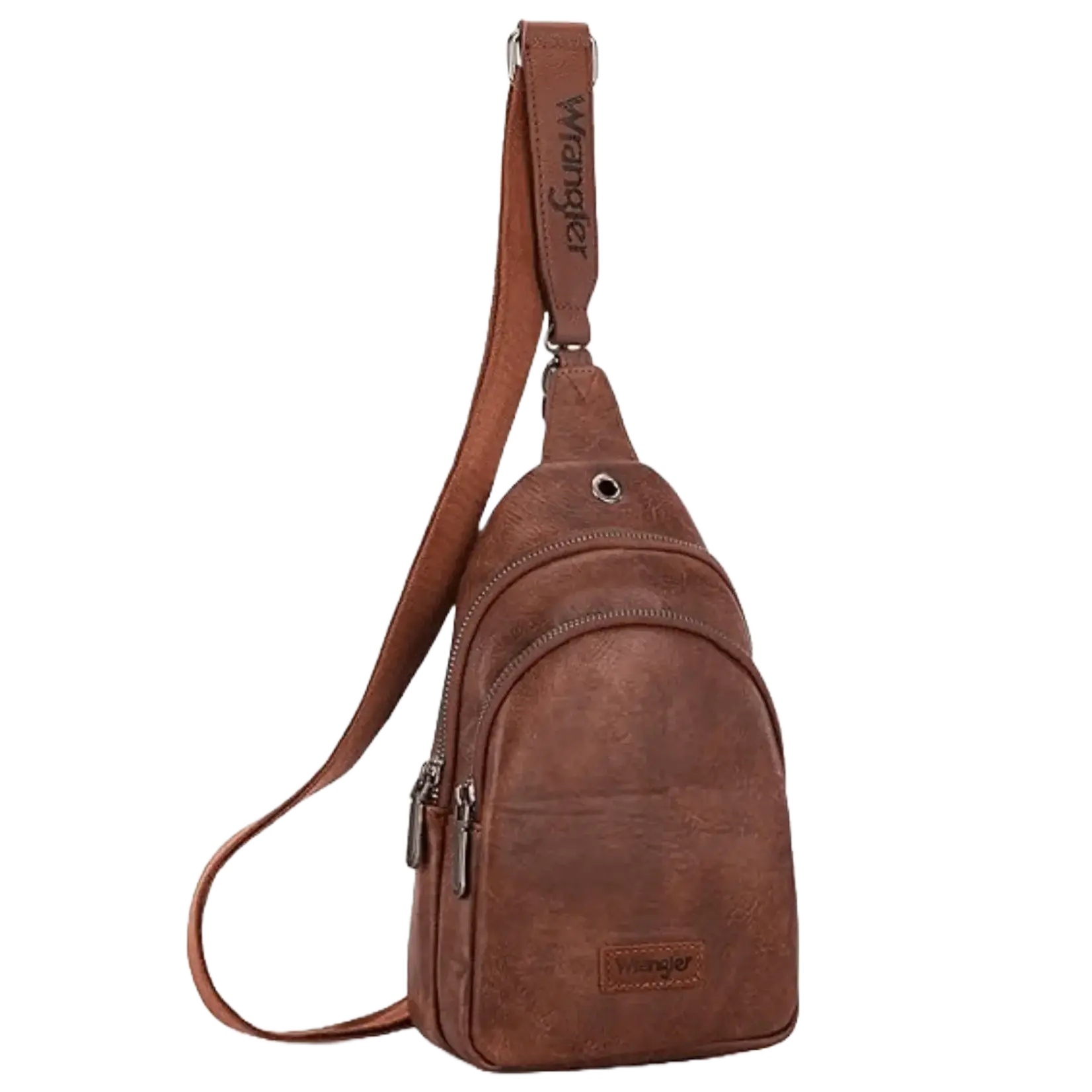Wrangler WG87-227DBR - Dark Brown - Wrangler Sling Bag/Crossbody