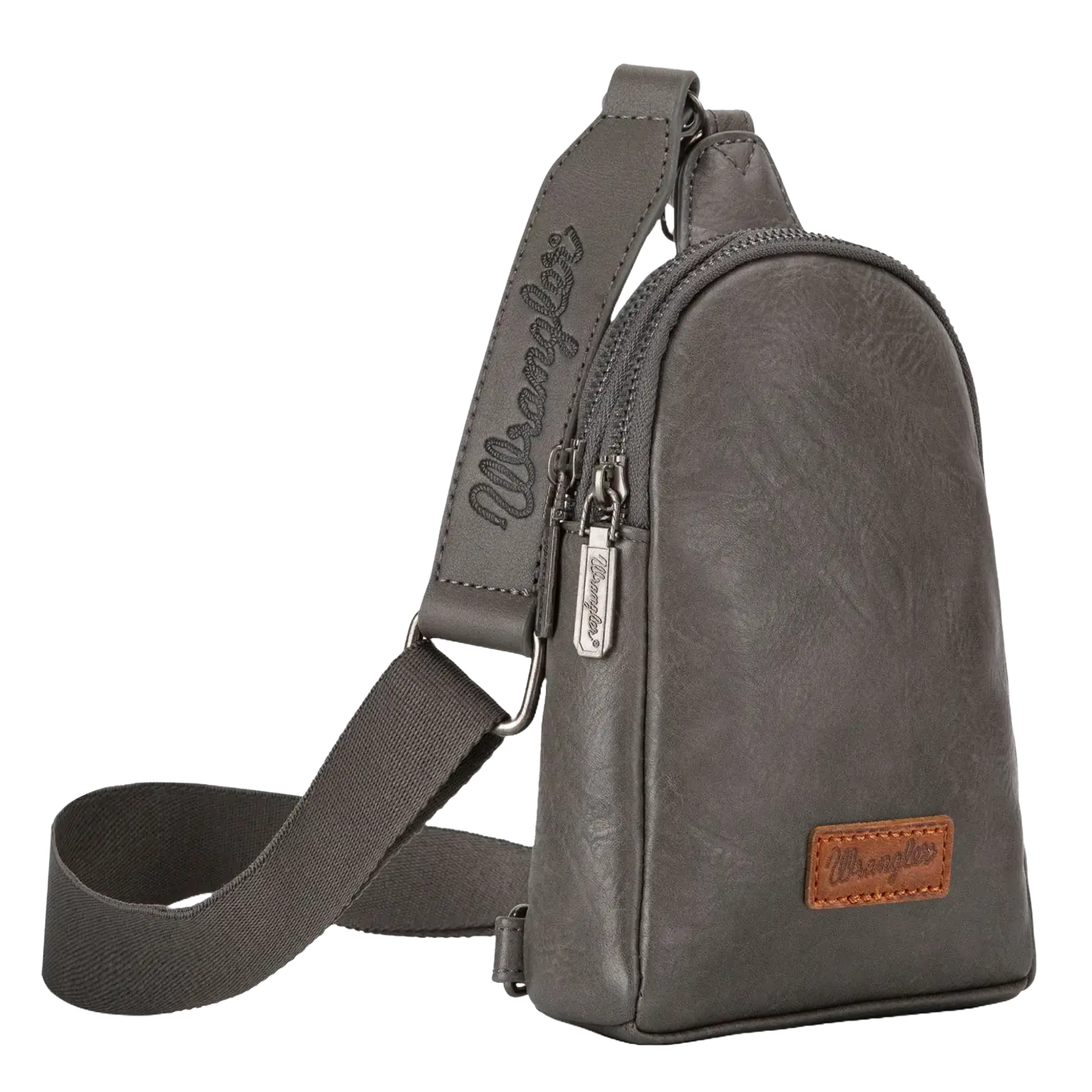 Wrangler WG87-210GY - Gray - Wrangler Sling Bag/Crossbody