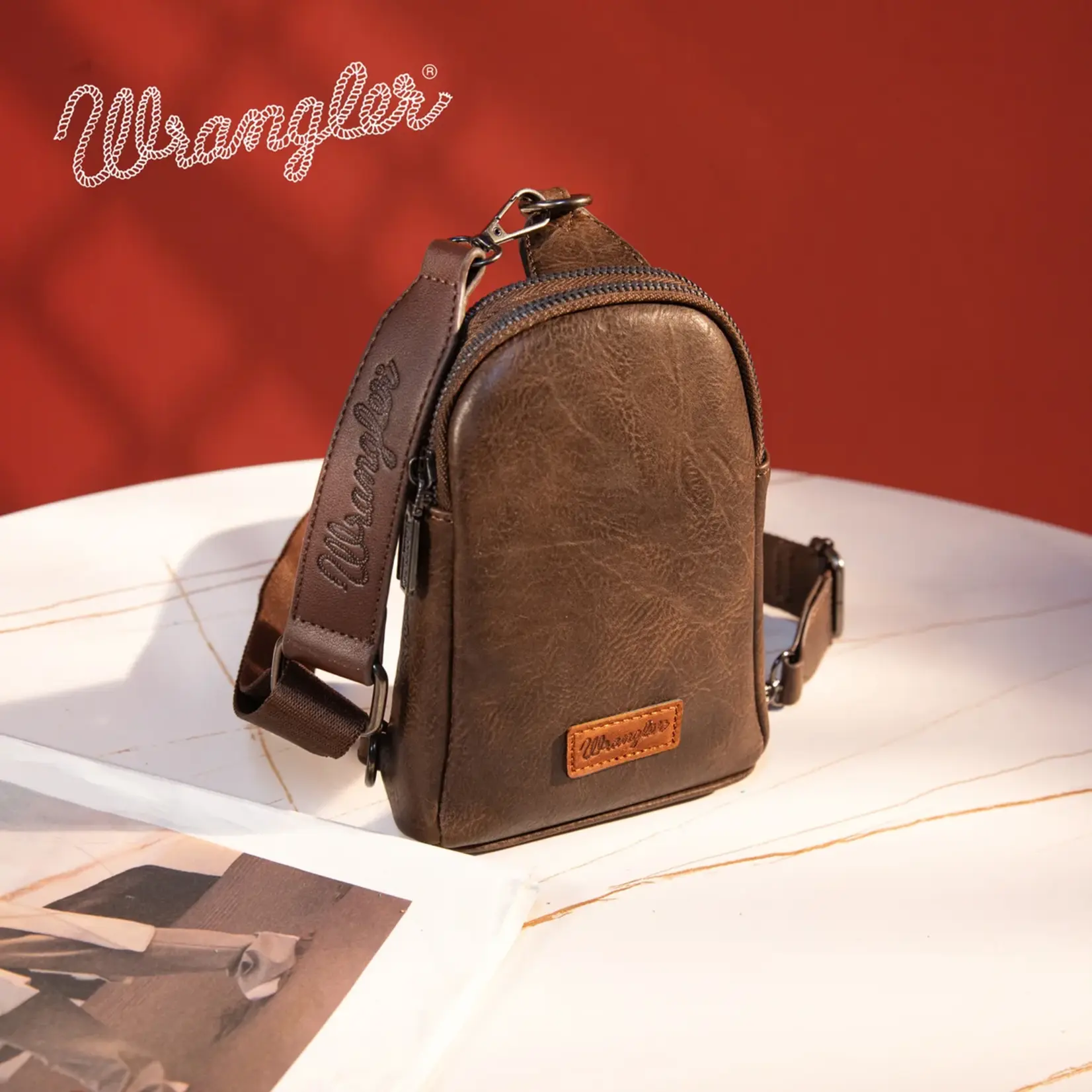 Wrangler WG87-210CF - Coffee - Wrangler Sling Bag/Crossbody