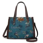 Wrangler WG60G-8317 - Jean - Wrangler Vintage Retro Cowboy Cool Print Concealed Carry Satchel/Crossbody