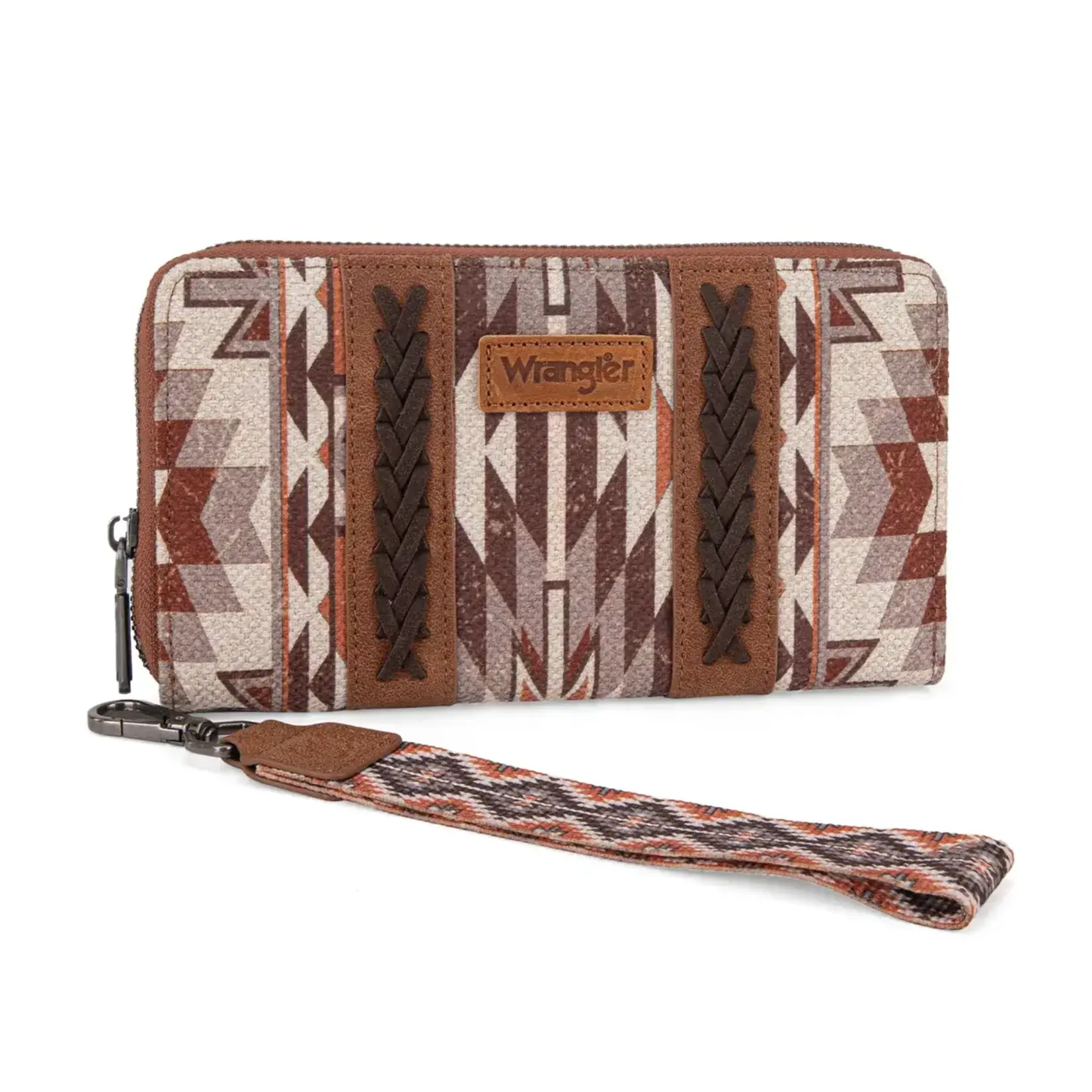 Wrangler WG2213-W006  Brown - Wrangler Southwestern Art Print Wallet