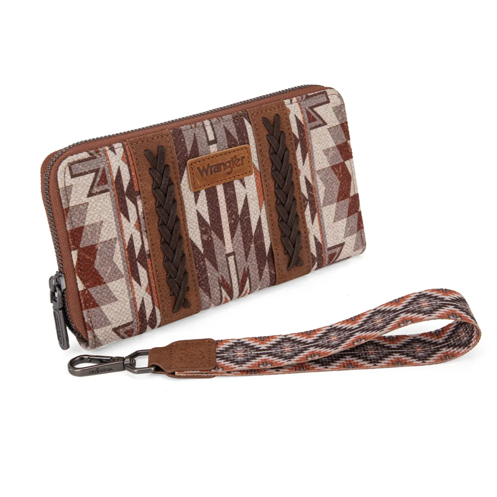 Wrangler WG2213-W006  Brown - Wrangler Southwestern Art Print Wallet