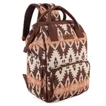 Wrangler WG2204-9110 Brown - Wrangler Aztec Printed Callie Backpack