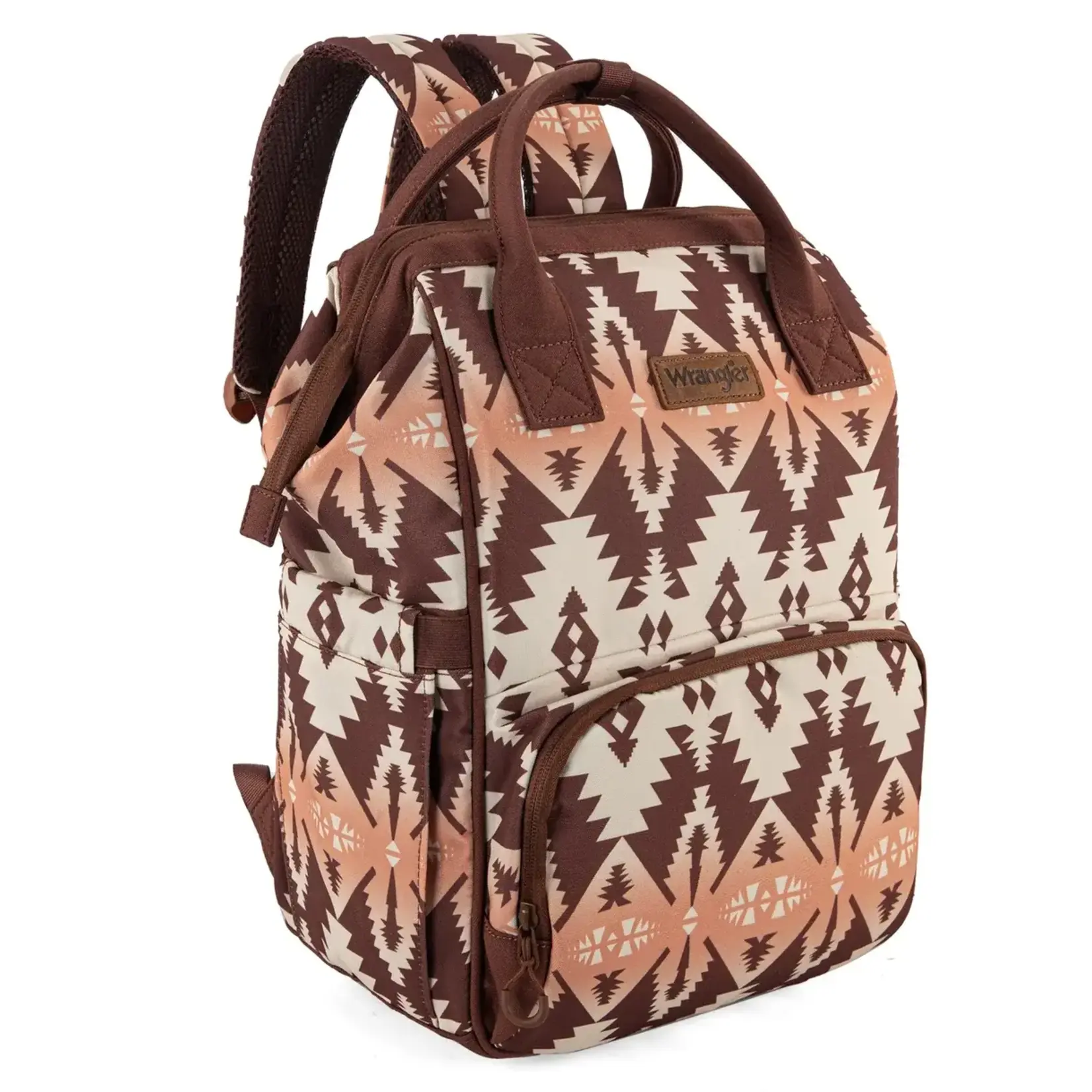 Wrangler WG2204-9110 Brown - Wrangler Aztec Printed Callie Backpack