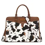 Wrangler WG537-8119COW-BR - Cow/Brown -  Wrangler Pebbled Faux Leather Laptop Brief Bag