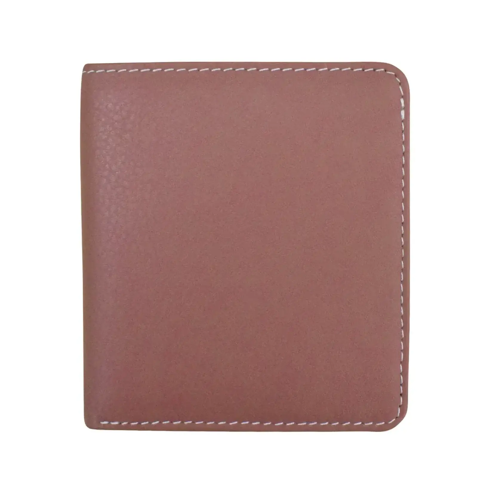Leather Handbags and Accessories 7831 Mauve/Bone - RFID Mini Wallet Two Toned