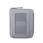 Leather Handbags and Accessories 7859 Cool Grey - RFID Zip Around Wallet