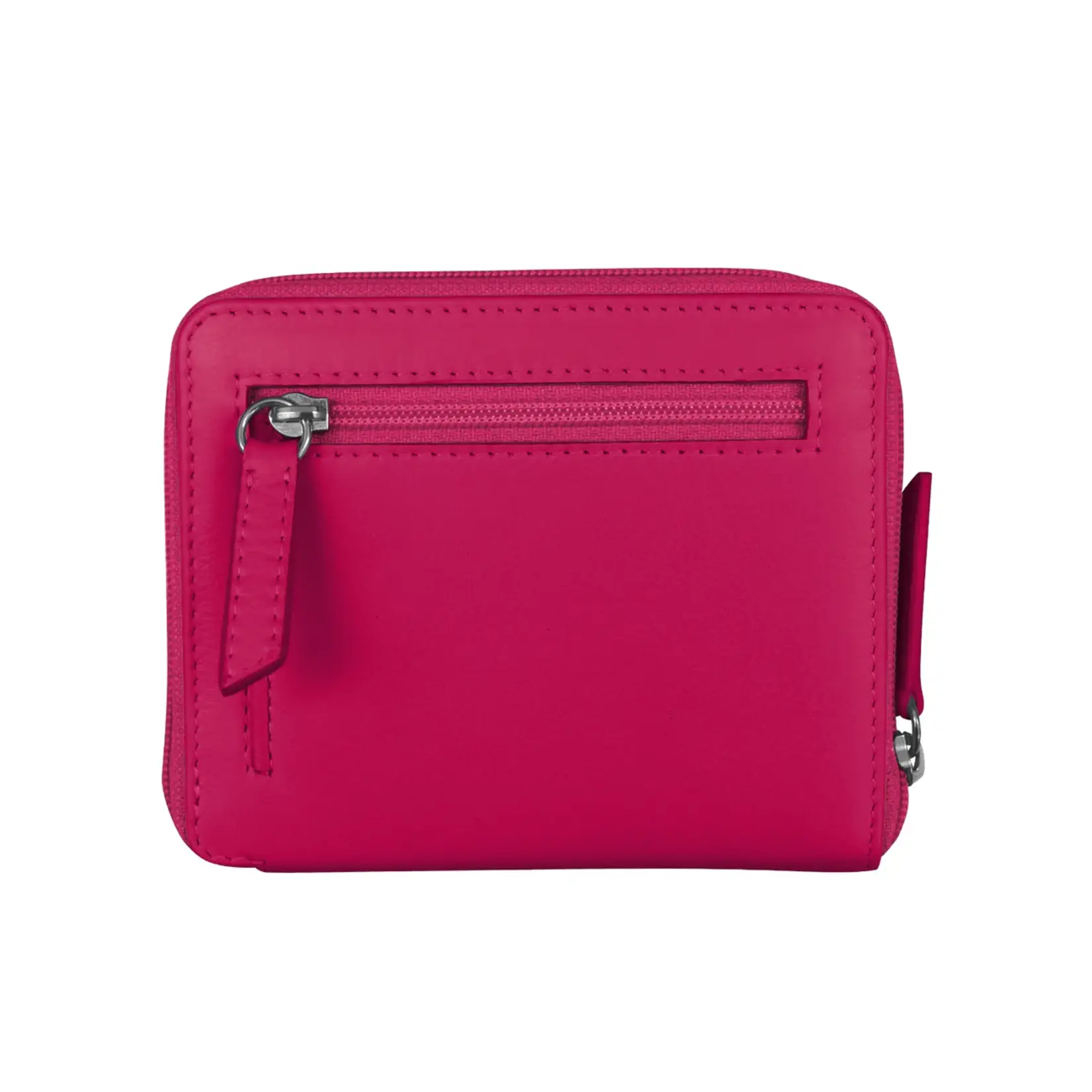 Leather Handbags and Accessories 7859 Indian Pink - RFID Zip Around Wallet