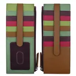 Leather Handbags and Accessories 7800 Sage Multi - RFID Card Holder