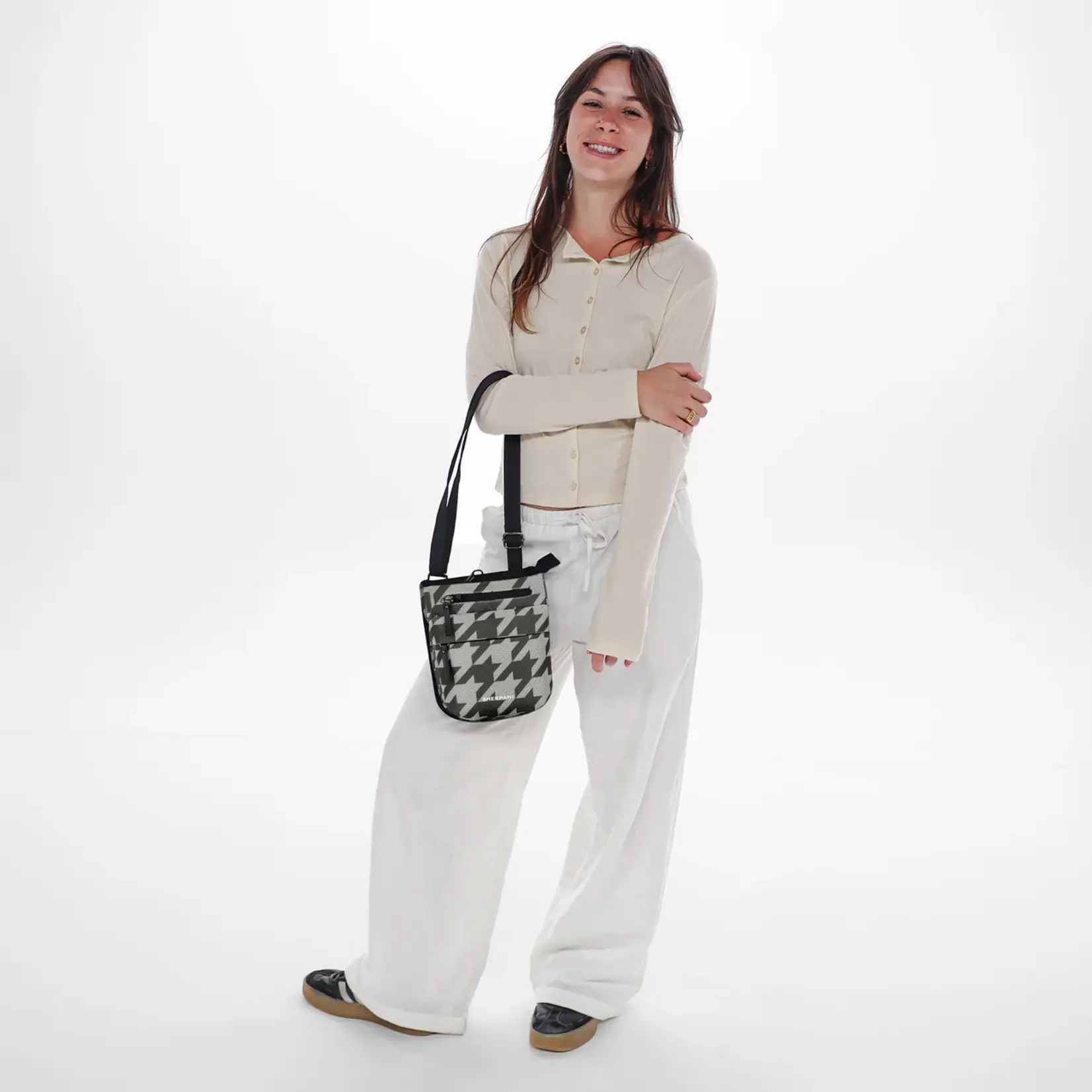 Sherpani Prima ANTI-THEFT Crossbody - Houndstooth 2026