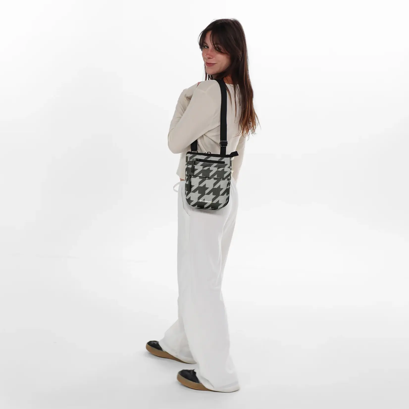 Sherpani Prima ANTI-THEFT Crossbody - Houndstooth 2026
