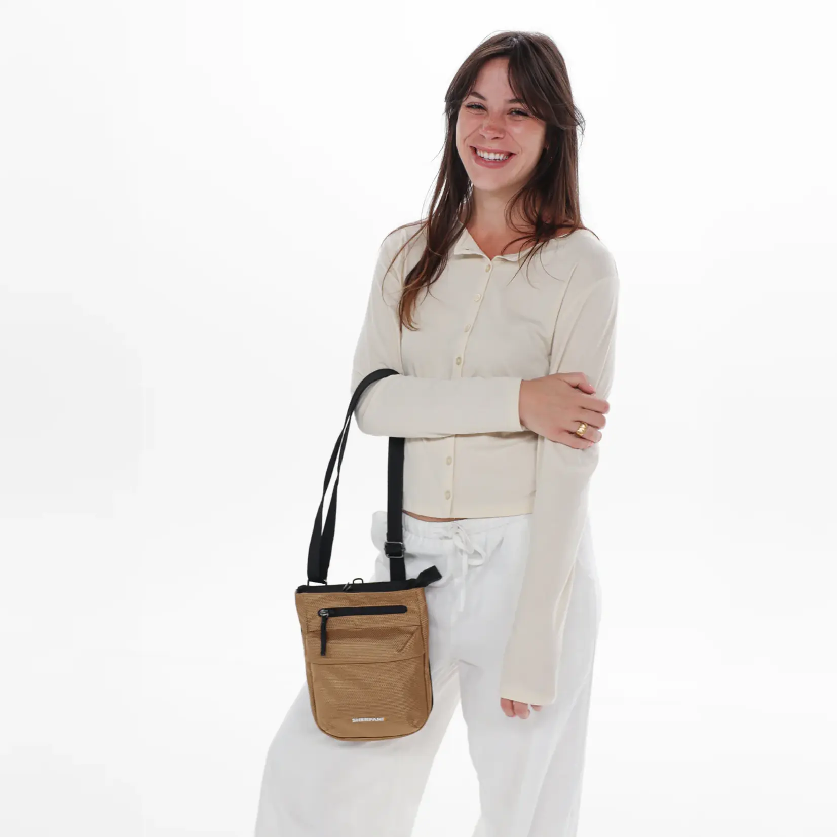 Sherpani Prima ANTI-THEFT Crossbody - Sand 2026