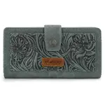 Wrangler WG339-W080JN - Jean - Wrangler Western Floral Tooled RFID Wallet