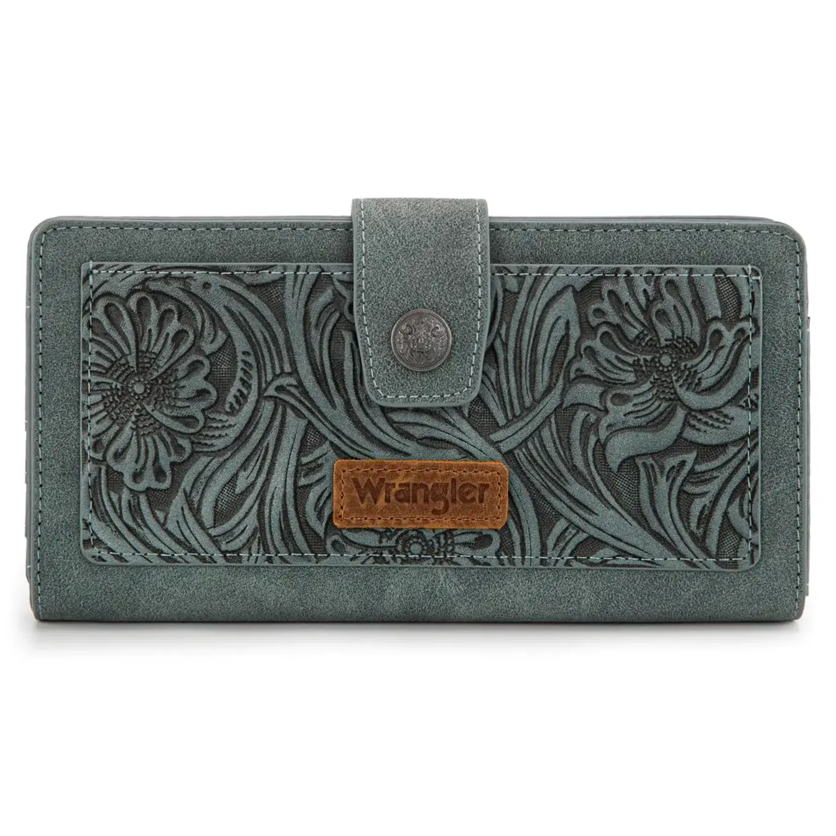 Wrangler WG339-W080JN - Jean - Wrangler Western Floral Tooled RFID Wallet
