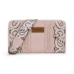 Wrangler WG331-W115PK - Pink - Wrangler Braided Paisley Bandana Wallet