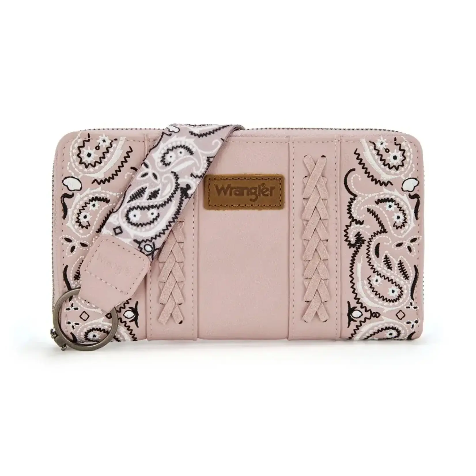 Wrangler WG331-W115PK - Pink - Wrangler Braided Paisley Bandana Wallet
