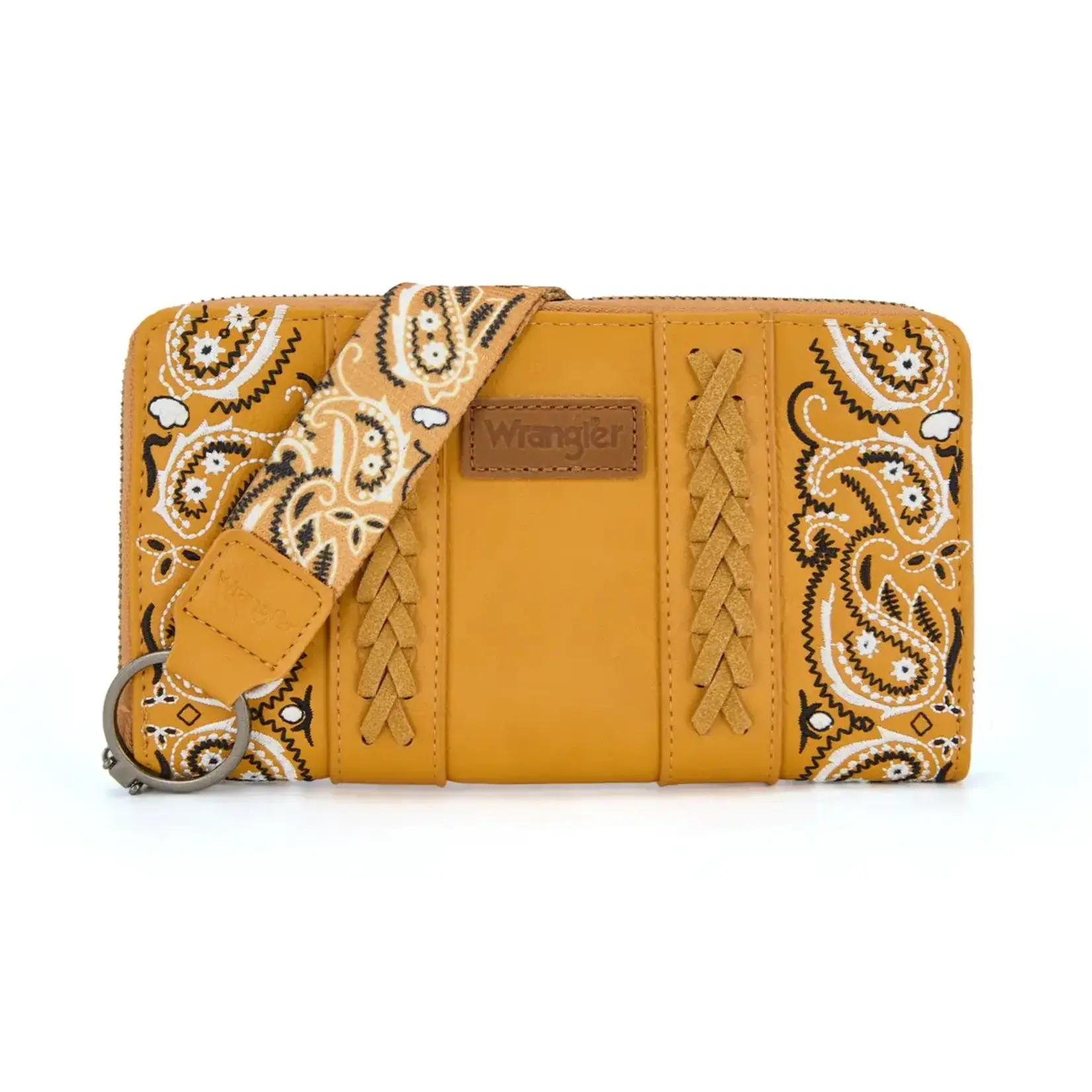 Wrangler WG331-W115YL - Yellow - Wrangler Braided Paisley Bandana Wallet
