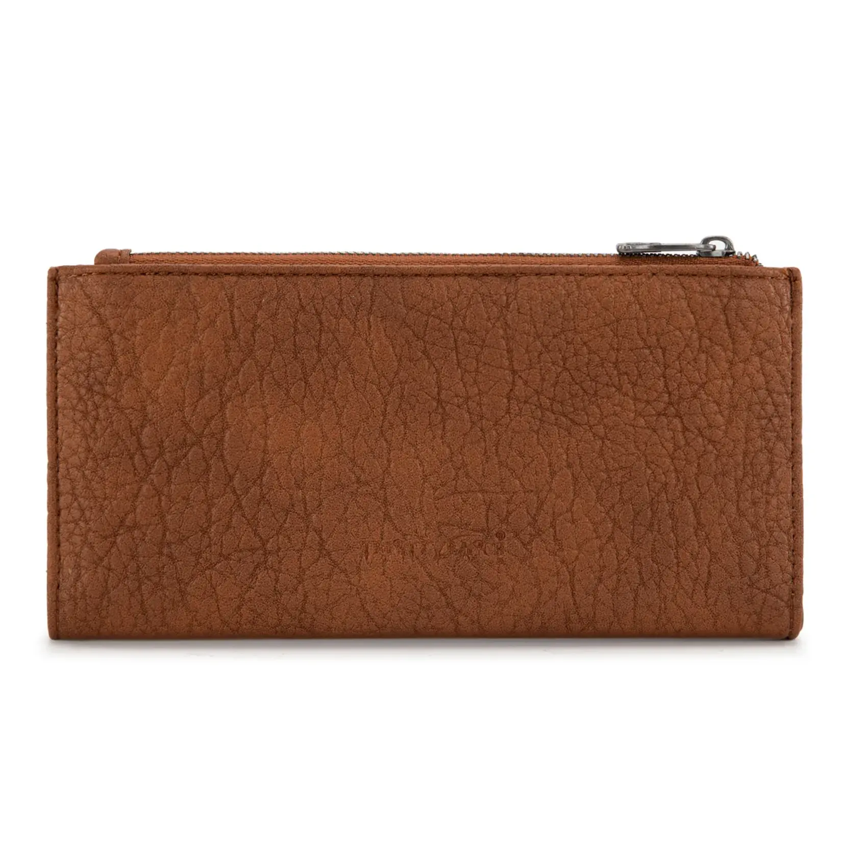 Trinity Ranch TR203-W2002BR - Brown - Trinity Ranch Hair-On Cowhide Tooled Collection Wallet
