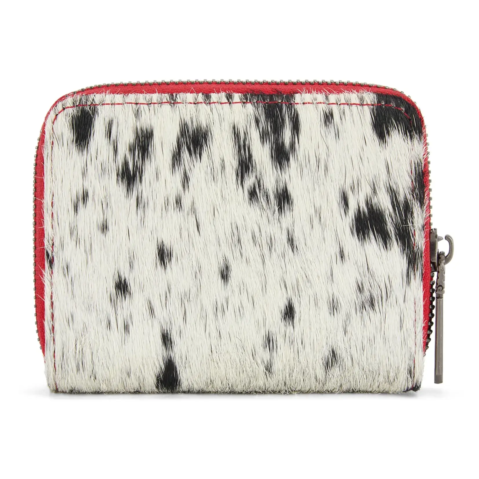 Wrangler WG322-W088RD - Red - Wrangler Genuine Hair-On Cowhide Zip-Around Wallet