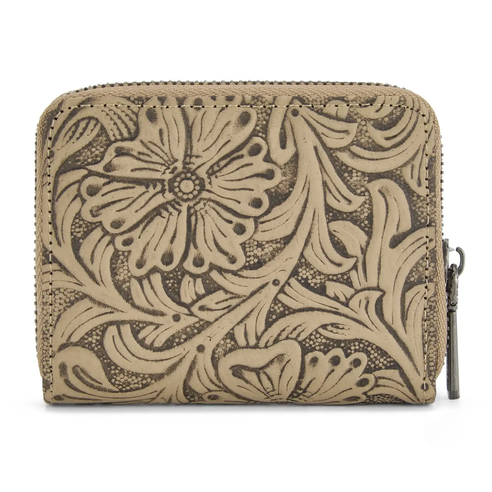 Wrangler WG322-W089KH - Khaki - Wrangler Tooled Zip-Around Wallet