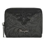 Wrangler WG322-W089BK - Black - Wrangler Tooled Zip-Around Wallet