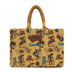 Wrangler WG284D-8119YL - Yellow - Wrangler COWBOY Dual Sided Print Canvas Wide Tote