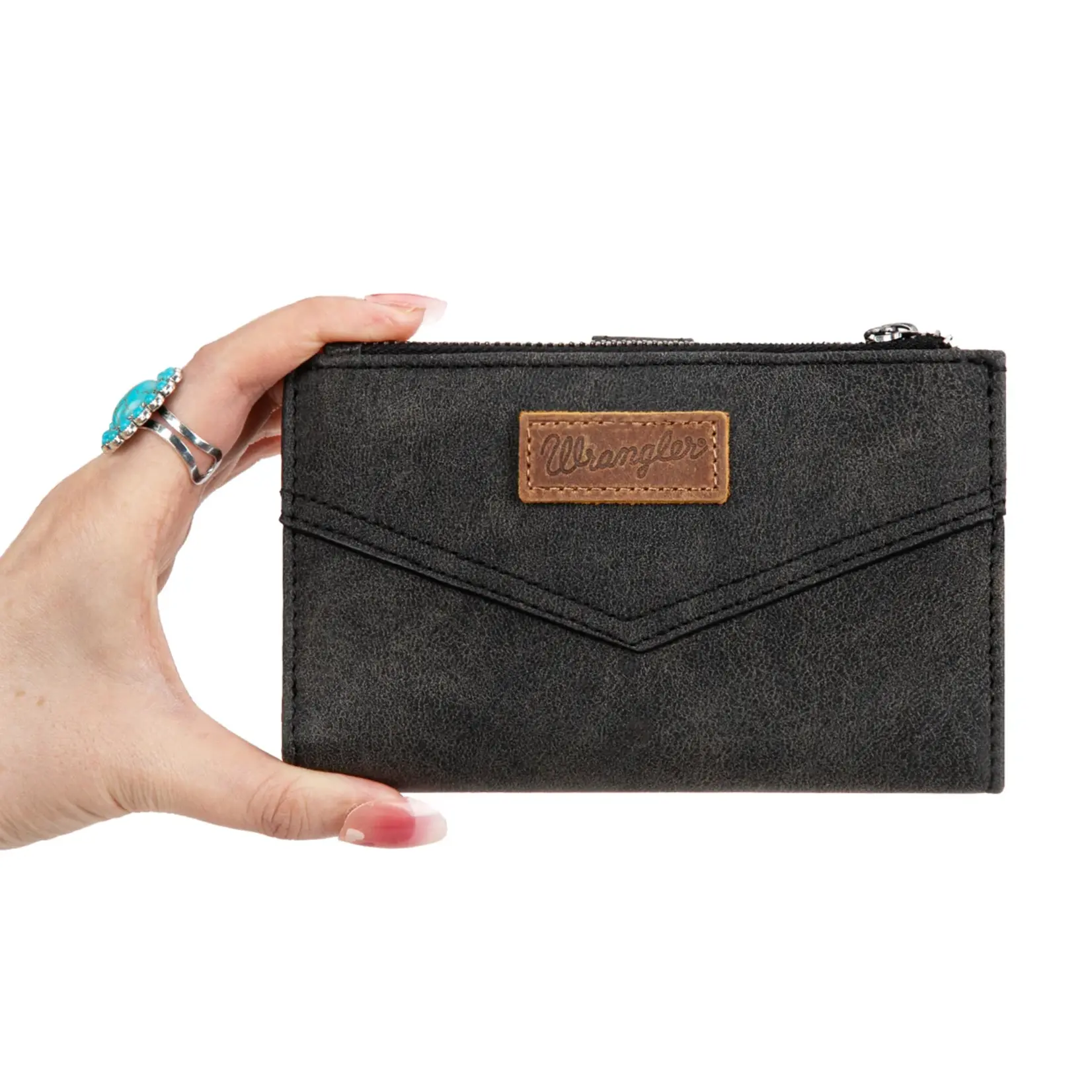 Wrangler WG162-W0333BK - Black - Wrangler Card Holder Bi-Fold Wallet