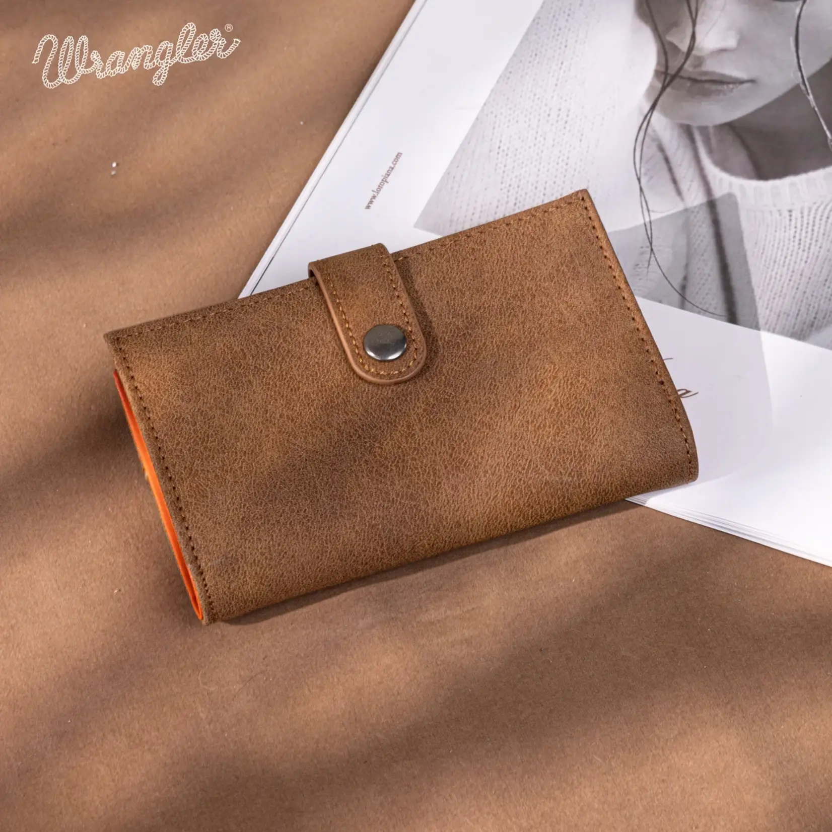 Wrangler WG162-W0333BR - Brown - Wrangler Card Holder Bi-Fold Wallet