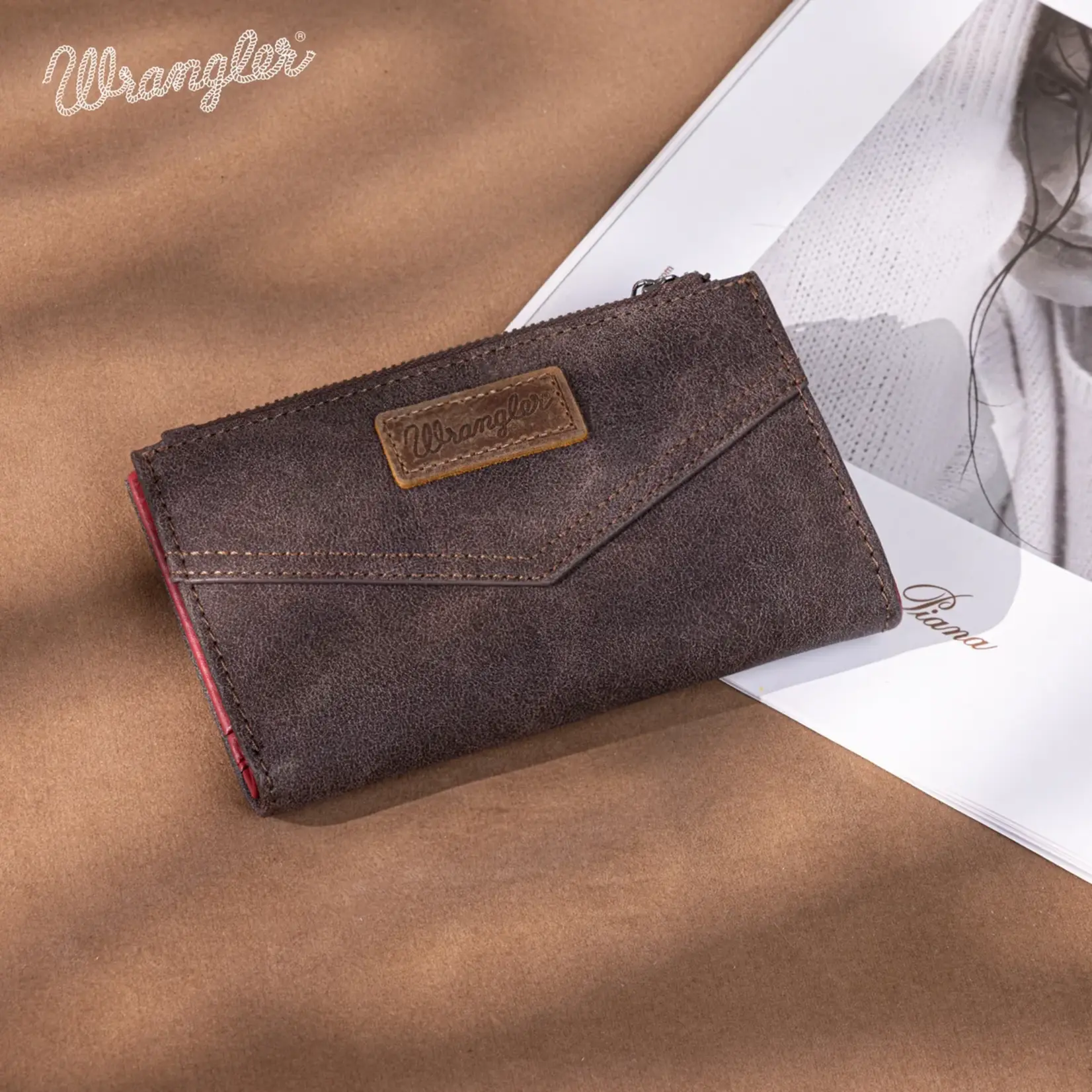 Wrangler WG162-W0333CF - Coffee - Wrangler Card Holder Bi-Fold Wallet