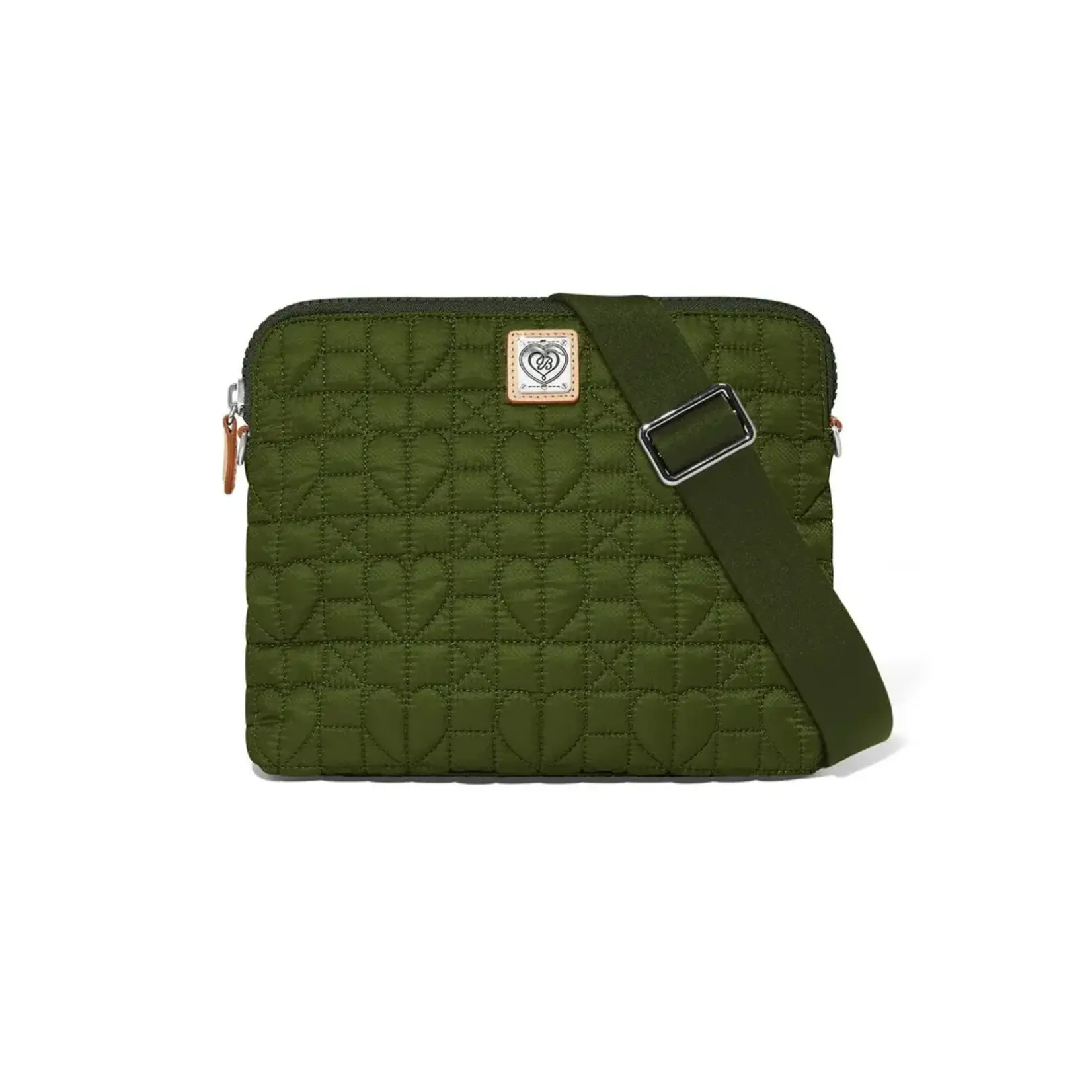 Brighton H1656A Alina Medium Cross Body Bag - Army Green