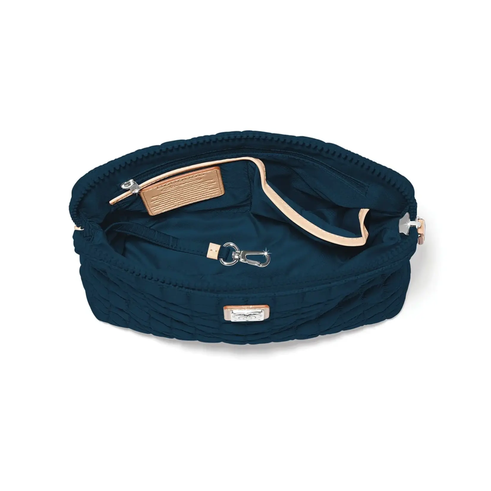 Brighton H1656N Alina Medium Cross Body Bag - Navy