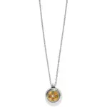 Brighton JM7613 Mosaic Round Two Tone Mini Necklace