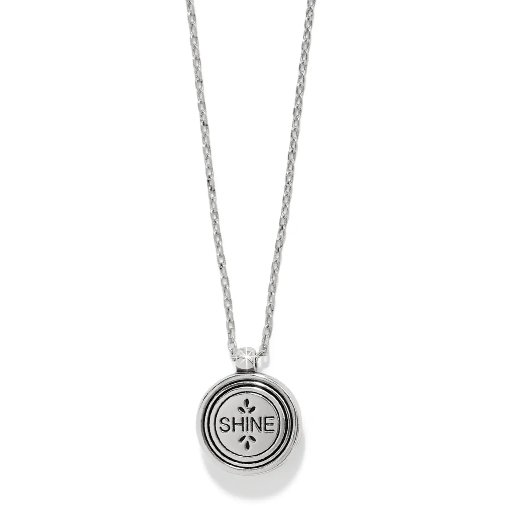 Brighton JM7613 Mosaic Round Two Tone Mini Necklace
