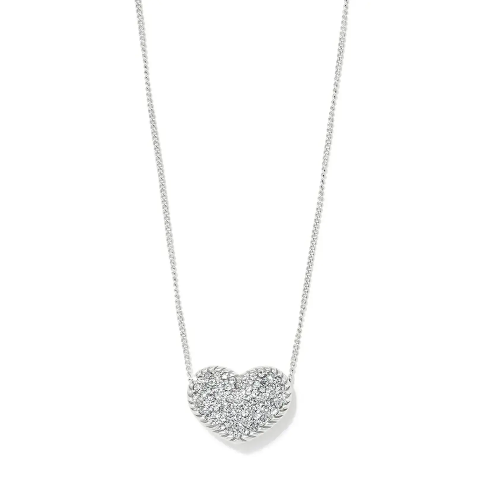 Brighton JM7696 Illumina Celeste Heart Bold Necklace - Silver