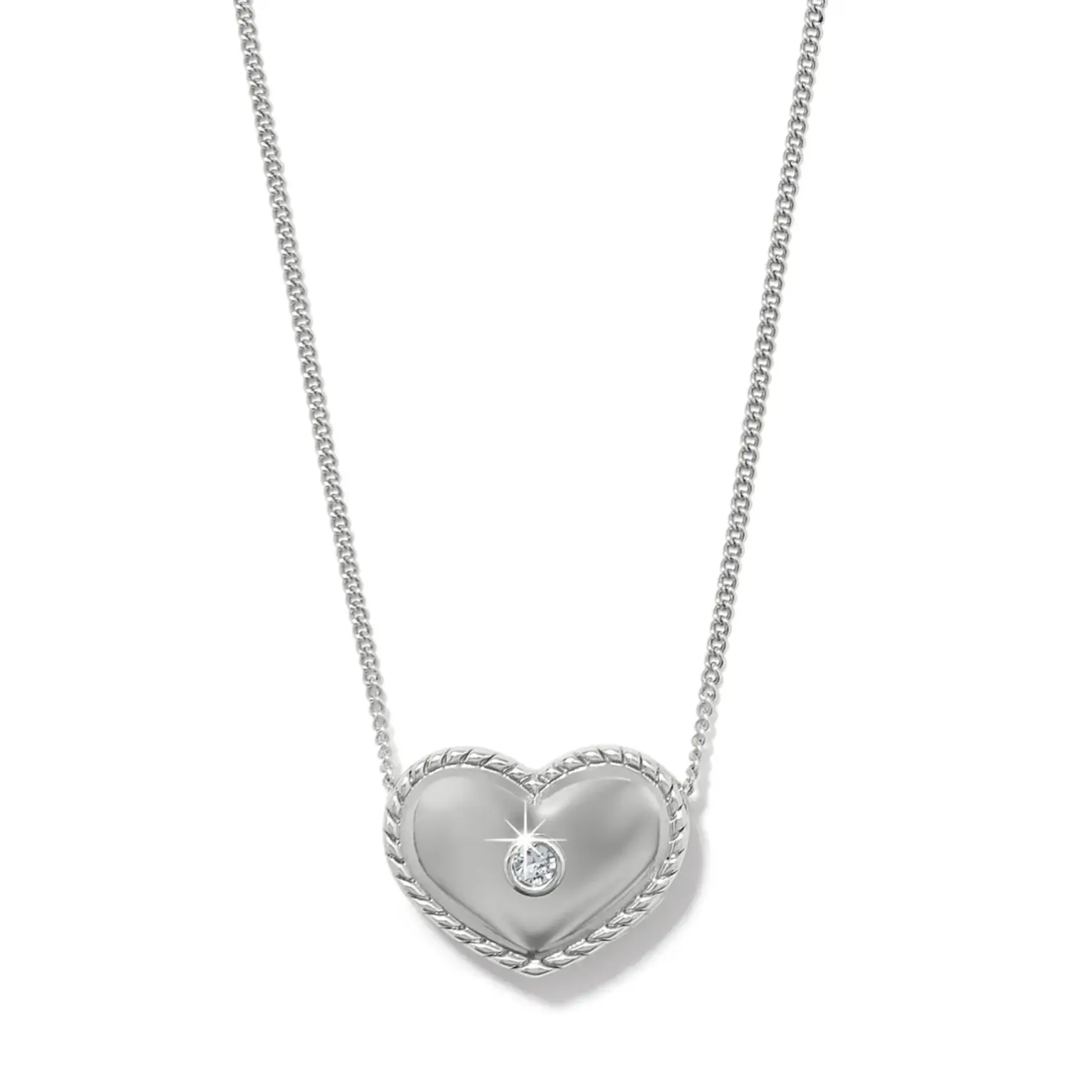 Brighton JM7696 Illumina Celeste Heart Bold Necklace - Silver
