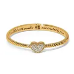 Brighton JF0319 Celestia Heart Hinged Bangle - Gold