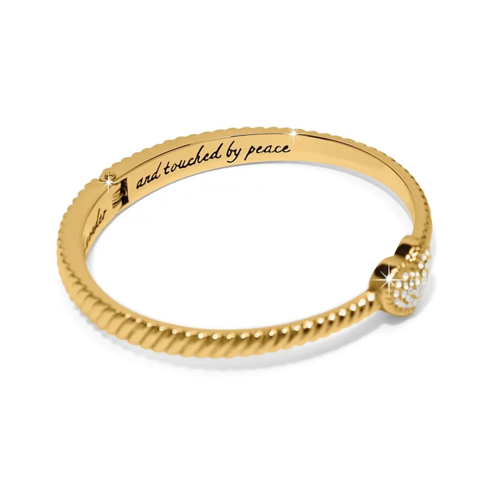 Brighton JF0319 Celestia Heart Hinged Bangle - Gold