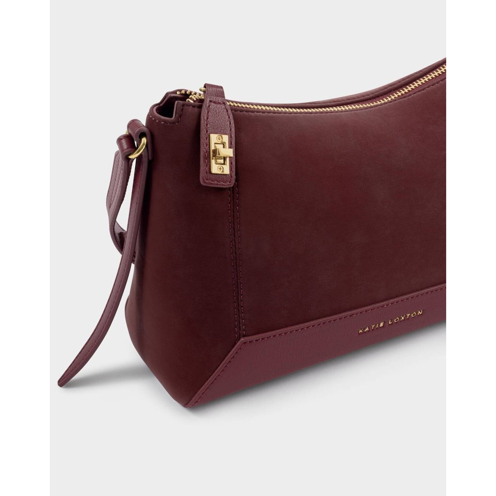 Katie Loxton KLB4788u - Charlbury Crossbody Bag - Cherry Suedette