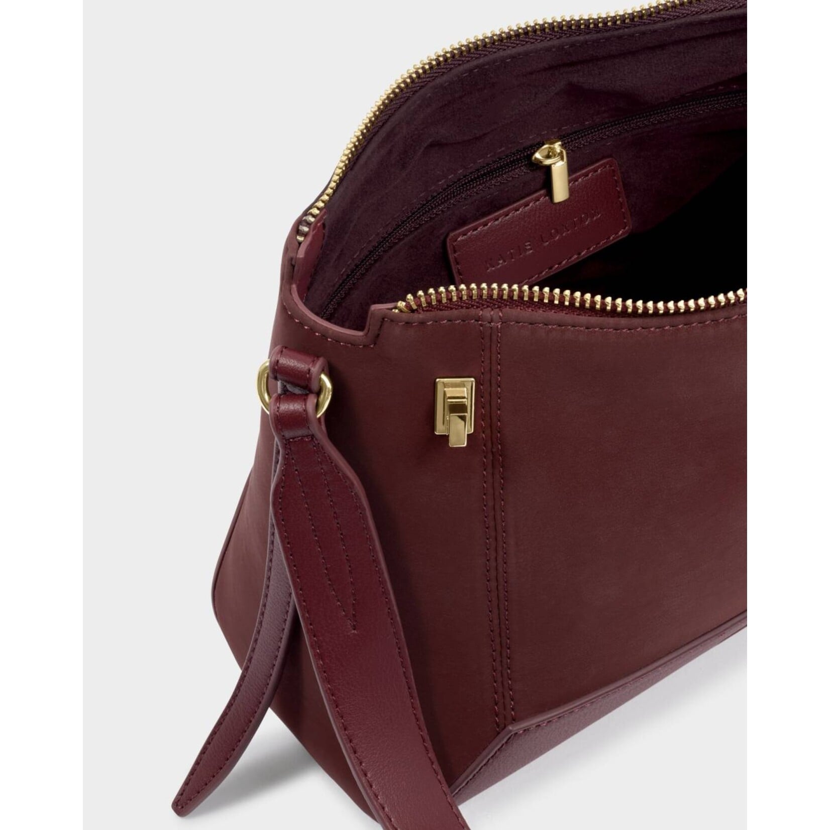 Katie Loxton KLB4788u - Charlbury Crossbody Bag - Cherry Suedette