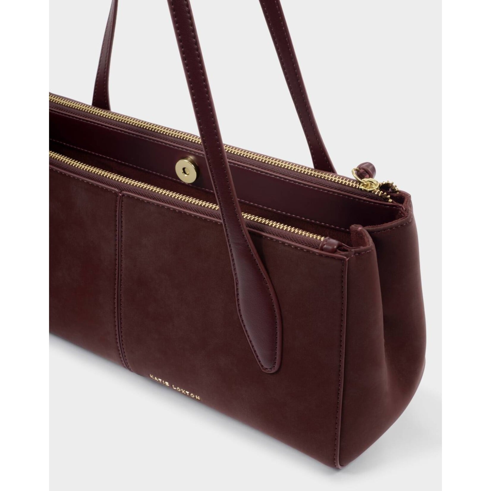 Katie Loxton KLB4802u - Hattie Shoulder Bag - Cherry Suedette