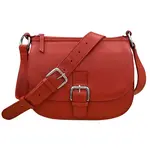 Leather Handbags and Accessories 6192 Red - Saddle Bag