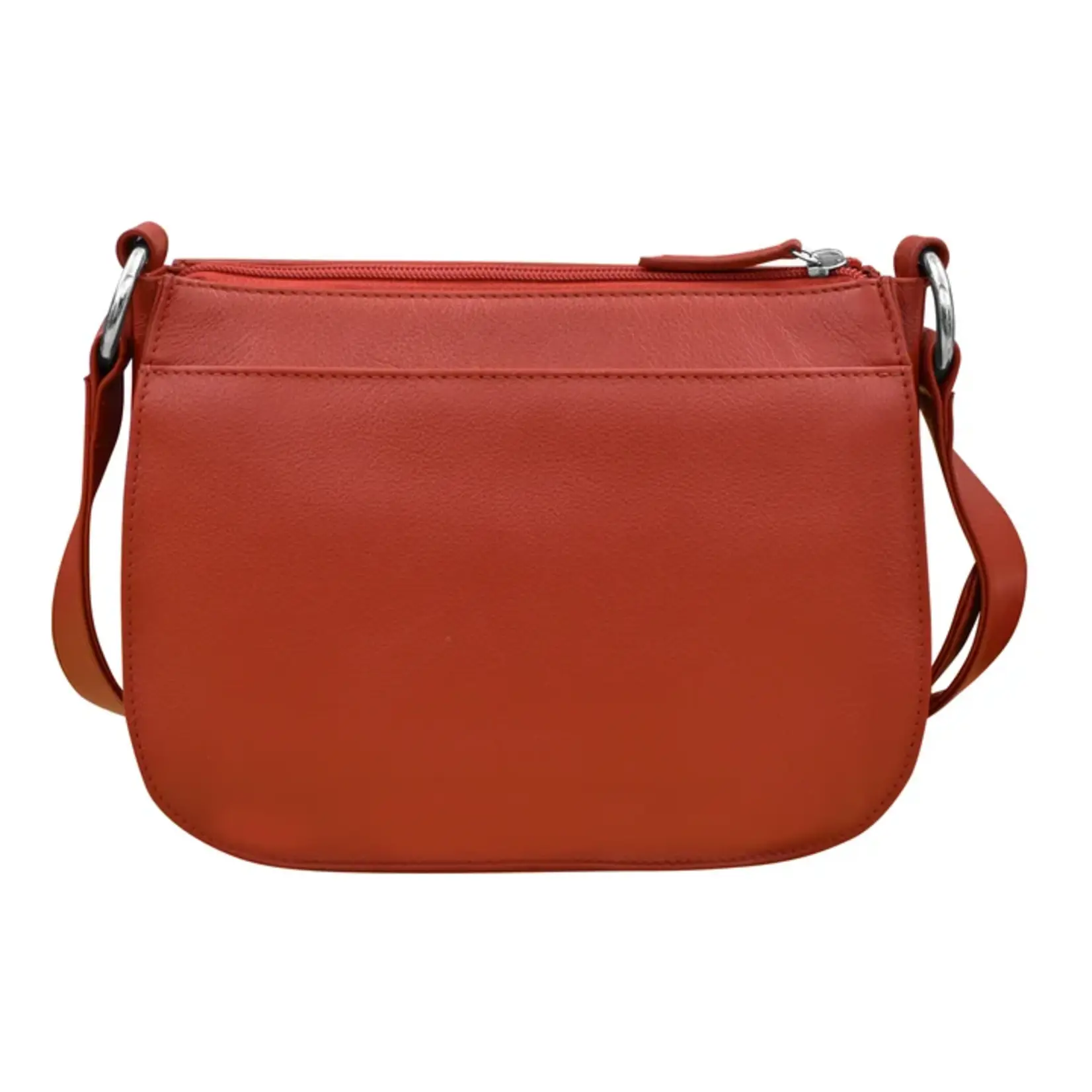 Leather Handbags and Accessories 6192 Red - Saddle Bag