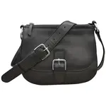 Leather Handbags and Accessories 6192 Black - Saddle Bag