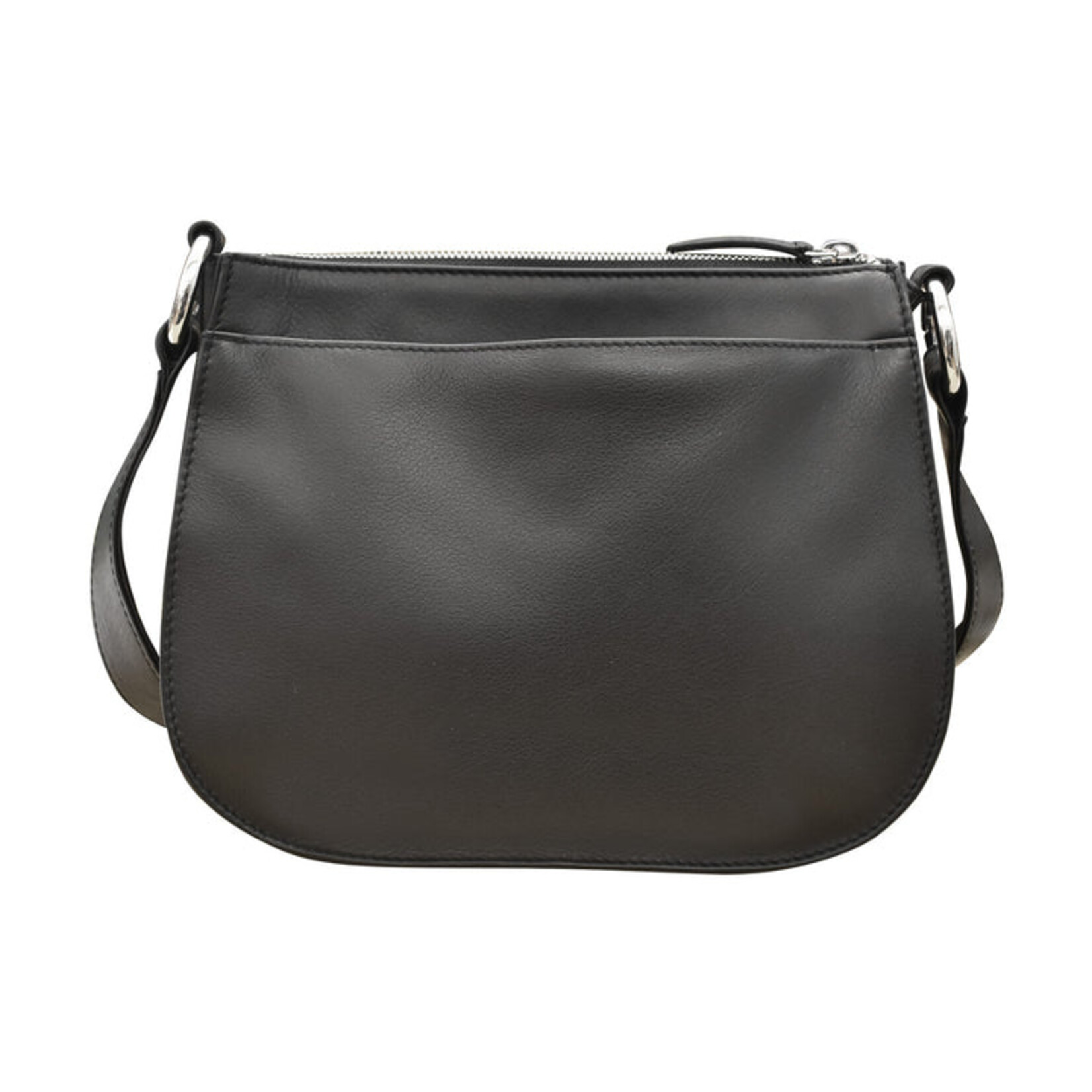 Leather Handbags and Accessories 6192 Black - Saddle Bag
