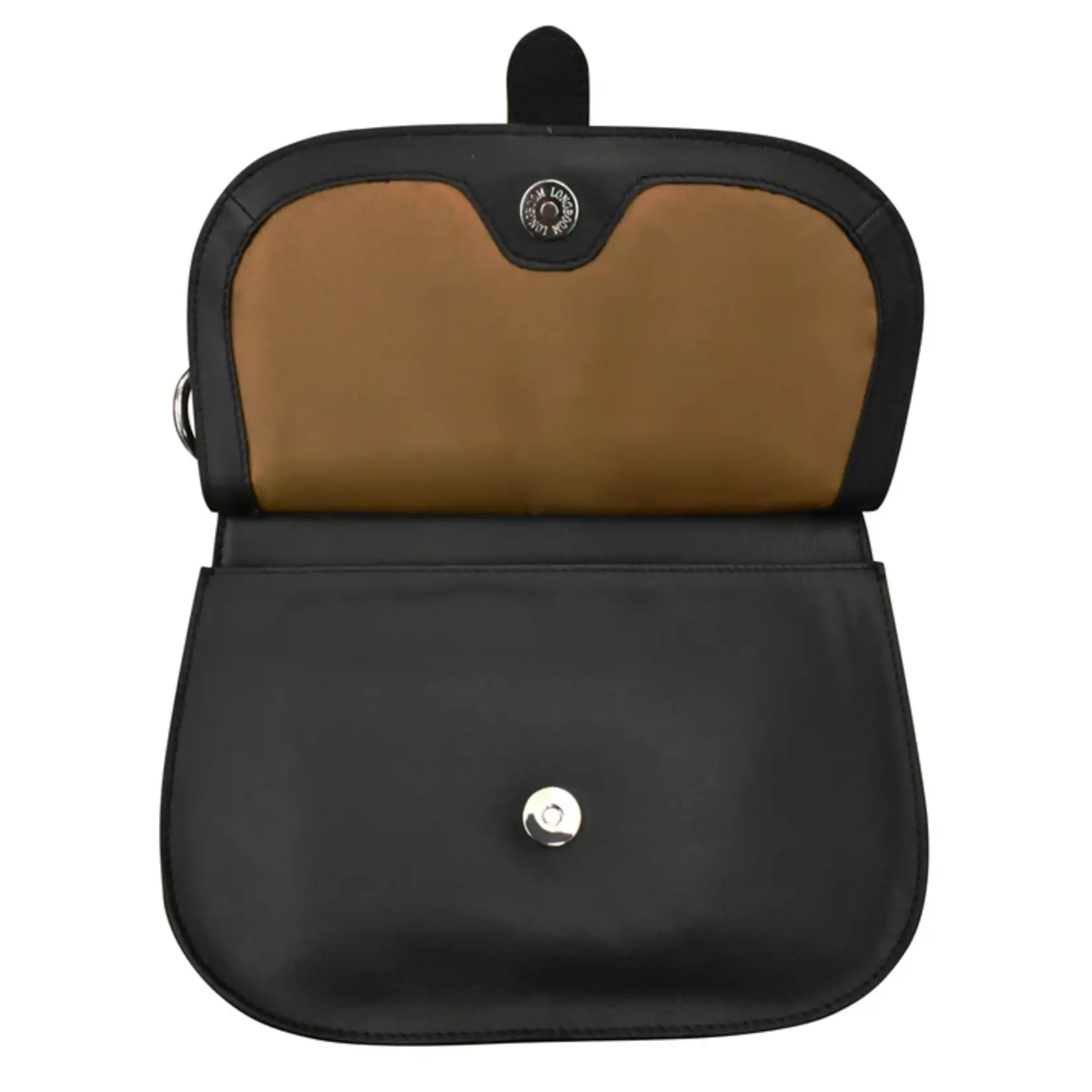Leather Handbags and Accessories 6192 Black - Saddle Bag