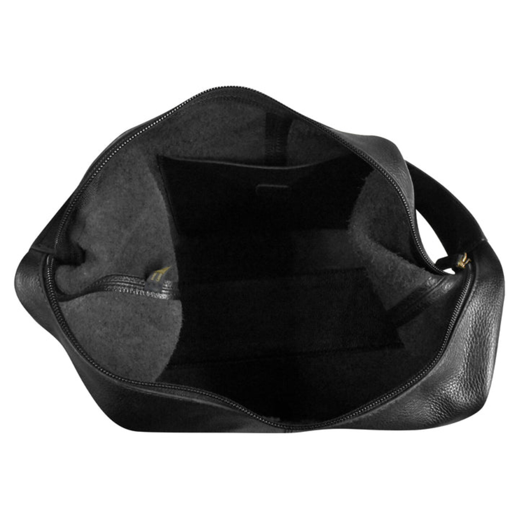 Leather Handbags and Accessories 6726 Black - Unlined Slouchy Hobo