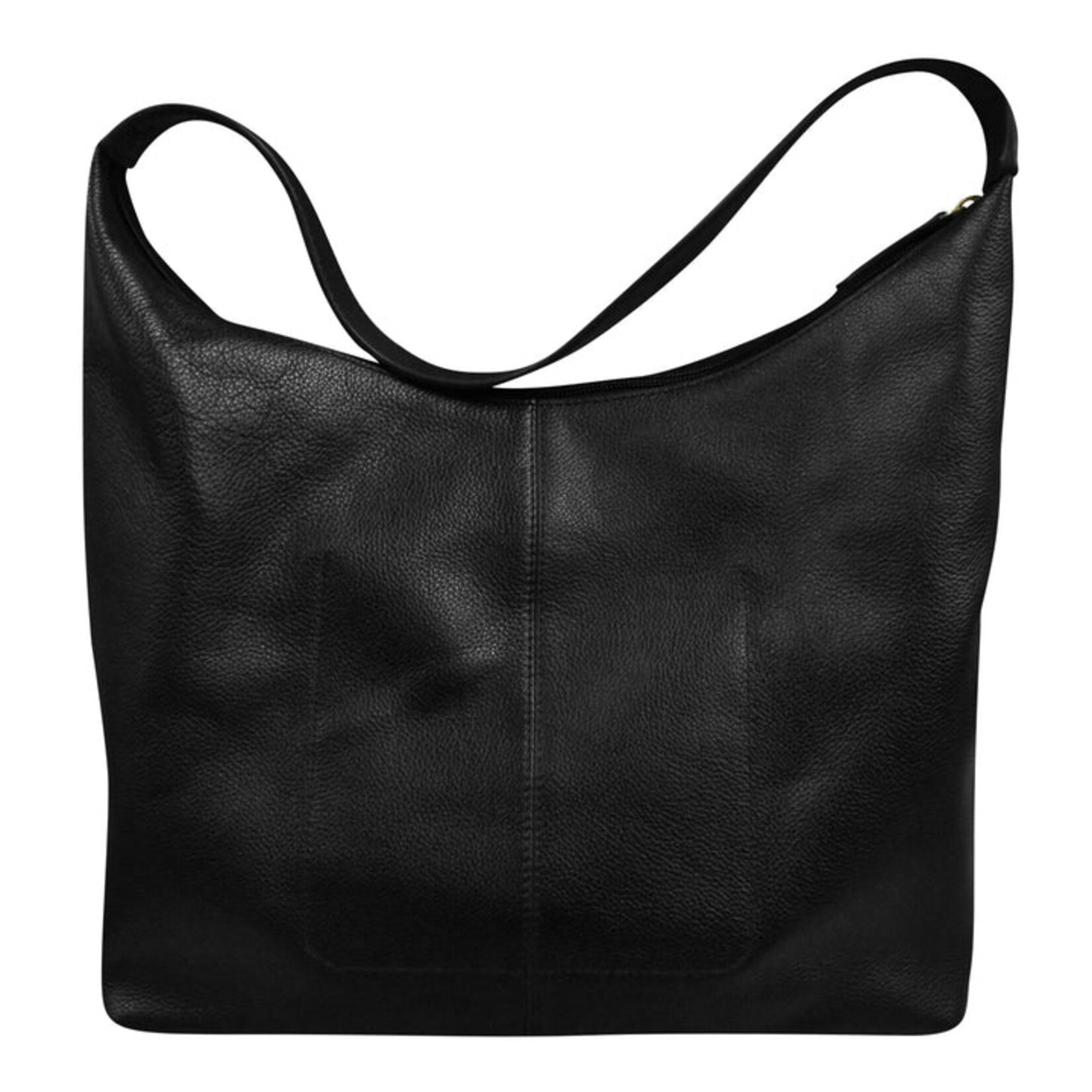 Leather Handbags and Accessories 6726 Black - Unlined Slouchy Hobo